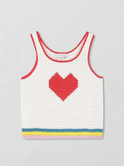STELLA MCCARTNEY TOP STELLA MCCARTNEY KIDS KIDS COLOR IVORY,F59590044