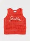 Stella Mccartney Canotta Traforata Con Logo In Rot