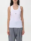 Stella Mccartney Star Appliqué Ribbed Tank Top In Weiss