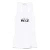 Stella Mccartney Wet Tank Top Slippery When Graphic Print In White