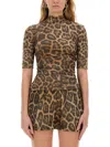 Stella Mccartney Stella Mc Cartney Top With Animal Pattern In Multicolour