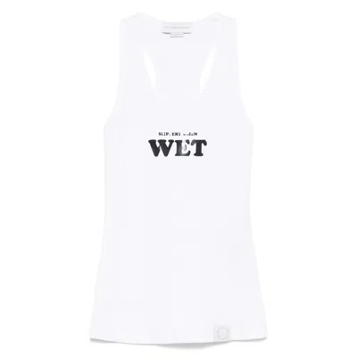 Stella Mccartney Slippery When Wet Tank Top In White