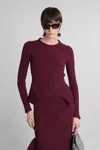 Stella Mccartney Topwear In Bordeaux Cotton In Burgundy