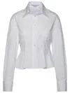 Stella Mccartney Peplum White Organic Cotton Shirt In White