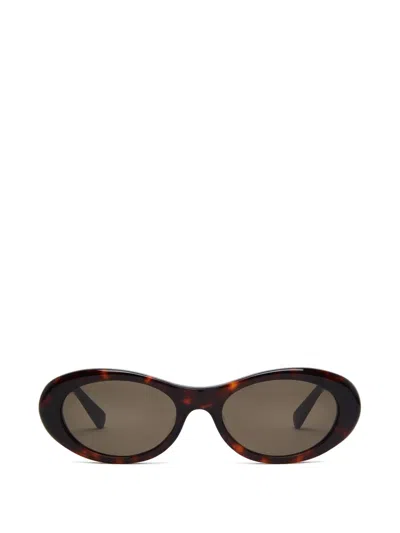 Stella Mccartney Tortoiseshell-effect Round-frame Sunglasses In Braun