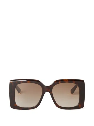 Stella Mccartney Tortoiseshell-effect Square-frame Sunglasses In Braun