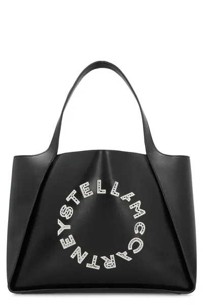 Stella Mccartney Tote Bag Logo In Black