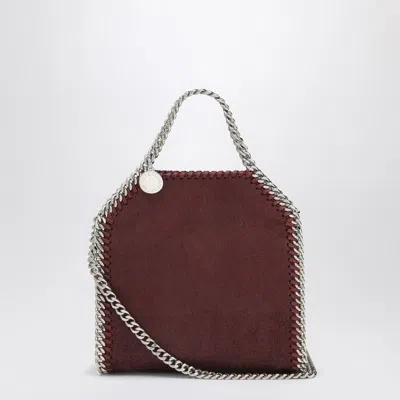 Stella Mccartney Tote Bag Micro Falabella Plum Colour In Red
