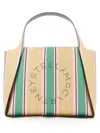 Stella Mccartney Tote Bag With Double Handles And Logo Detail In Multicolor