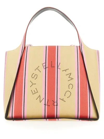 Stella Mccartney Tote Bag With Logo And Detachable Pouch In Multicolor