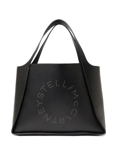 Stella Mccartney Tote Bag With Logo Detail In Black