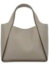 Stella Mccartney Green Polyurethane Polyamide Tote Bag In Gray