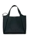 Stella Mccartney Tote Bag With Perforated Logo In Green