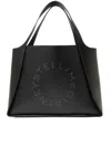 Stella Mccartney Tote Eco Embossed Grainy Bags In Black