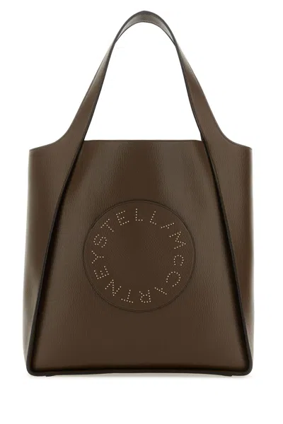 Stella Mccartney Tote Embossed Grainy Mat Wstudded Logo-tu Nd  Female In Brown