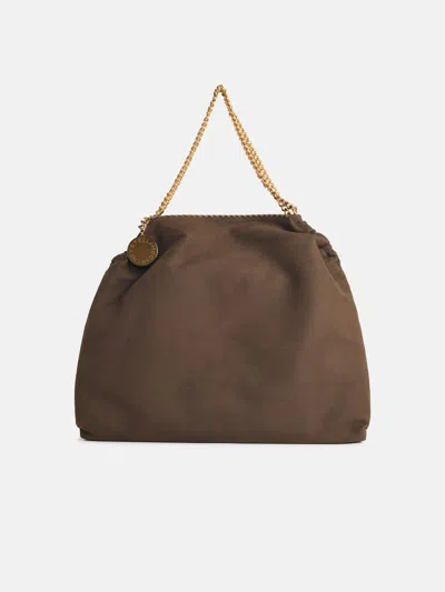 Stella Mccartney 'tote Falabella' Brown Vegan Leather Bag With Drawstring