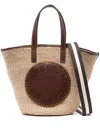 Stella Mccartney Appliqué-logo Tote Bag In Beige