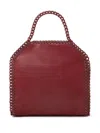 Stella Mccartney Falabella Mini Enamel Tote Bag In Red