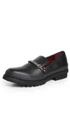 STELLA MCCARTNEY TRACE ALTER SPORTY MAT LOAFERS BLACK