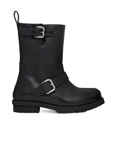 STELLA MCCARTNEY STELLA MCCARTNEY TRACE BUCKLE-STRAP BIKER BOOTS