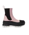 Stella Mccartney Trace Two-tone Ankle Boots In Black