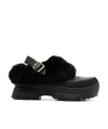 Stella Mccartney Trace Faux-fur Trimmed Mules In Black