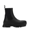 Stella Mccartney Trace Faux-leather Ankle Boots In Black