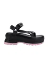 Stella Mccartney Trace Strap Sandals In Black