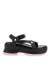 Stella Mccartney Trace Strap Sandals In Black