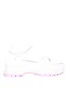 Stella Mccartney Trace Strap Platform Sandal In White