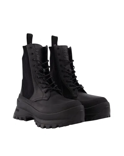 STELLA MCCARTNEY TRACE SM35A BOOTS IN BLACK LEATHER