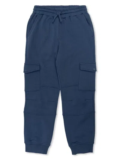Stella Mccartney Kids' Tapered Track Pants In Blue