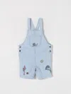 Stella Mccartney Denim Overalls In Gnawed Blue