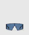 Stella Mccartney Translucent Rectangle Sunglasses In Blue