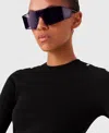 Stella Mccartney Translucent Rectangle Sunglasses In Translucent Gray Monochrome
