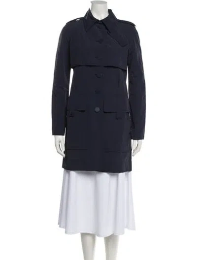 Pre-owned Stella Mccartney Trench Coat In Blue