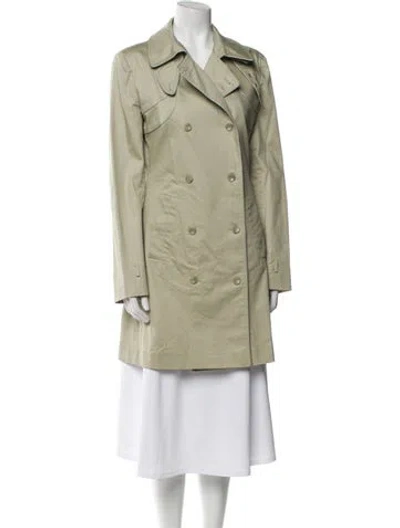 Pre-owned Stella Mccartney Trench Coat In Green