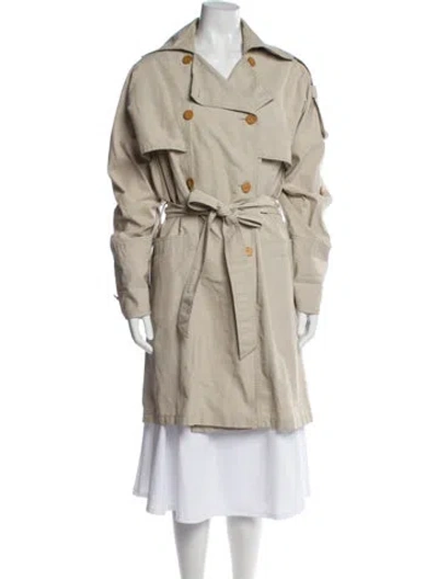 Pre-owned Stella Mccartney Trench Coat In Neutral