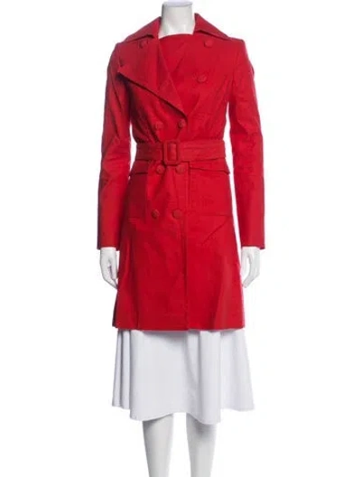 Pre-owned Stella Mccartney Trench Coat In Red