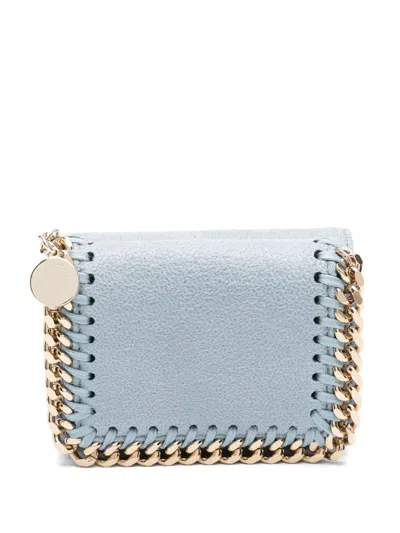 Stella Mccartney Trifold Wallet In Blue