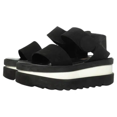 Pre-owned Stella Mccartney , Triple Platform Sandal In Black
