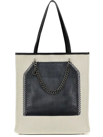 Stella Mccartney Trompe L'oeil Print On Tote Bag In Neutrals