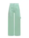 Stella Mccartney High-rise Wide-leg Pants In Green
