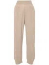 Stella Mccartney Sm P Regenerated Cashmere Knit Joggers In Beige