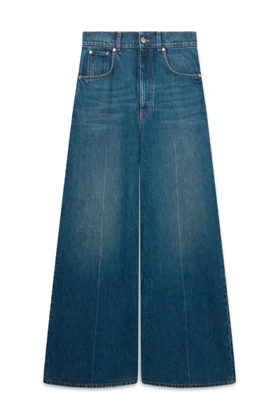 Stella Mccartney High-rise Flared Denim Jeans In Blue