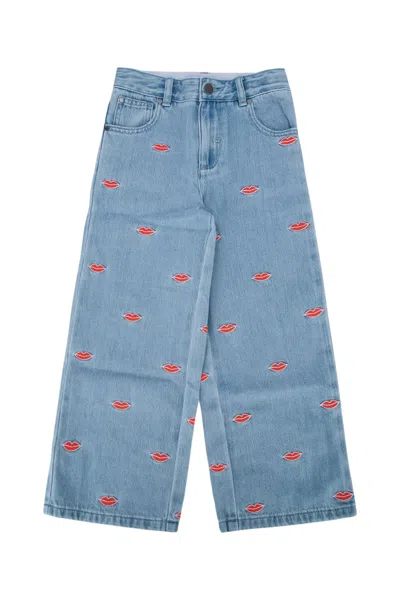 Stella Mccartney Kids' Trousers In Blue