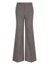 Stella Mccartney Tailored Flared Pants In Wool In Brown