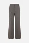 Stella Mccartney Tailored Flared Pants In Wool In Camel+grey