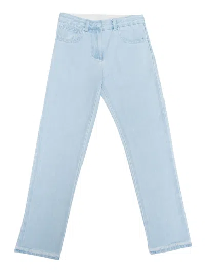 Stella Mccartney Kids' Trousers In Light Blue