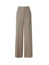 Stella Mccartney Pleated Wool Trousers In Light Moss